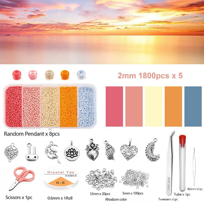 2 mm tschechische Rocailles, 9000 Stück im Karton