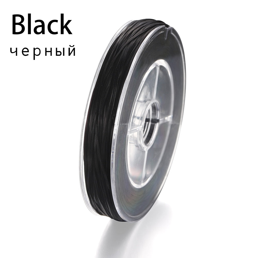 Cordon élastique perlé flexible, 50 mètres