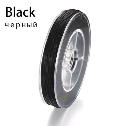 Cordon élastique perlé flexible, 50 mètres