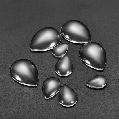 30pcs Transparent Glass Cabochon in 3 Sizes