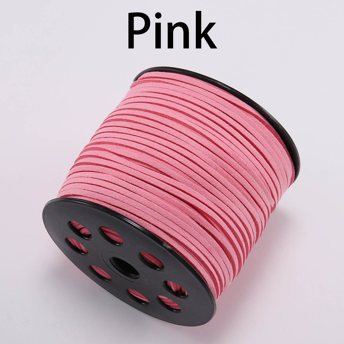 Cordon tressé plat en faux suède de 2,5 mm, cuir velours coréen, lot de 10 m