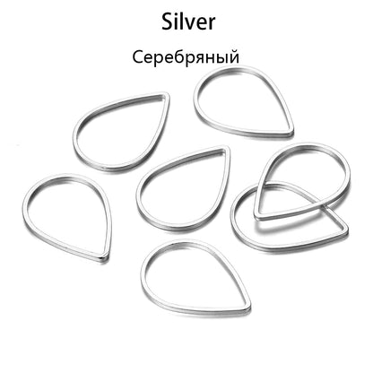 30 anneaux de saut colorés en forme de larme