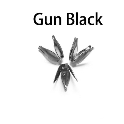 Filigrane Blütenblatt-Perlenkappen aus Silber und Gold, 100 Stück