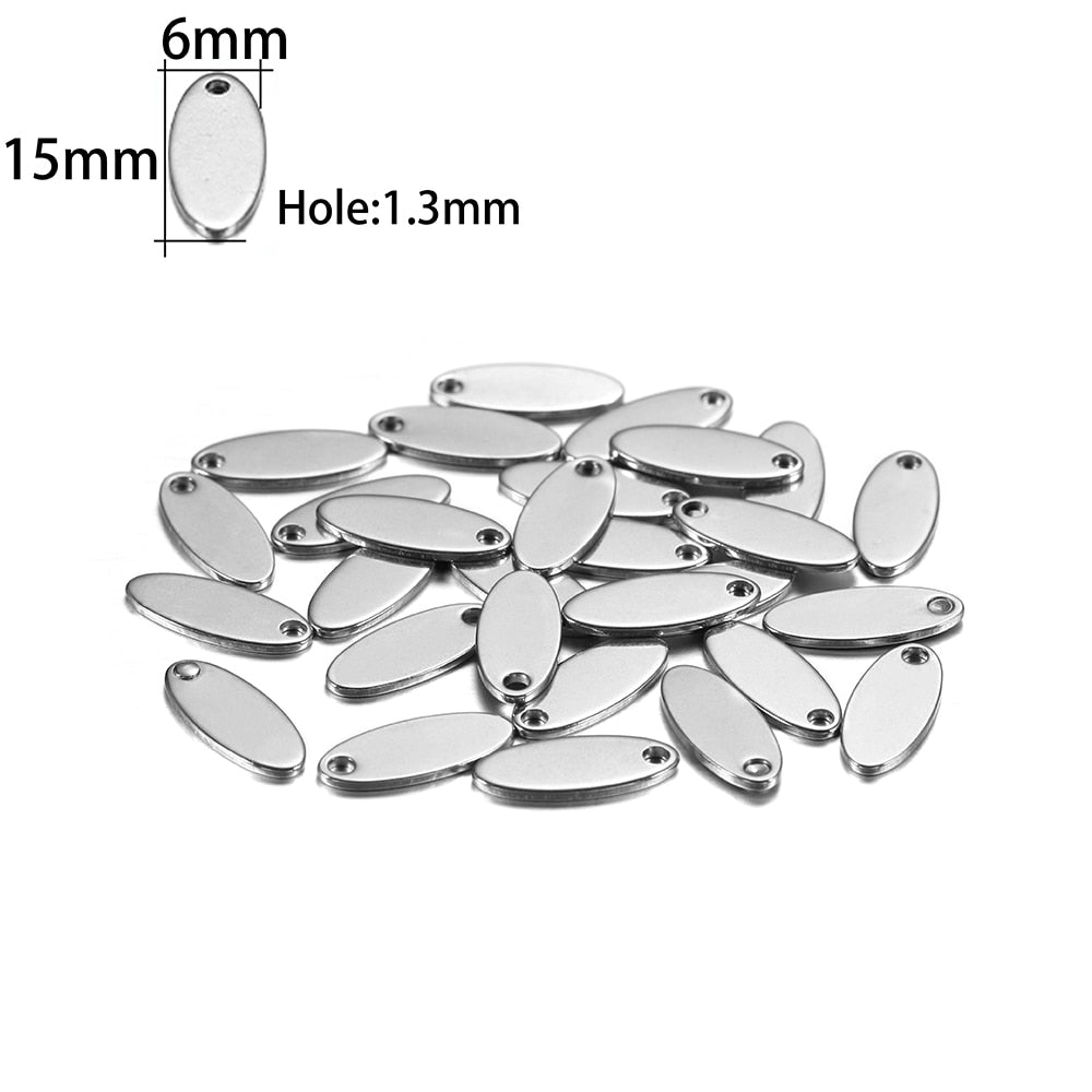 20 Stück Gold/Roségold Edelstahl Charms