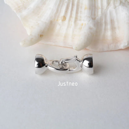Solid 925 Sterling Silver Necklace Clasp for Necklace / Bracelet Jewelry diy Components