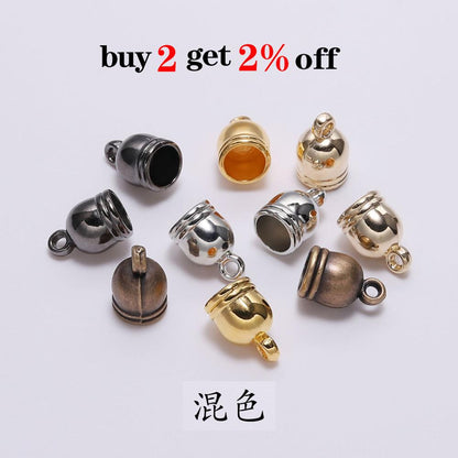 Endkappen für Halskette, 50 Stück