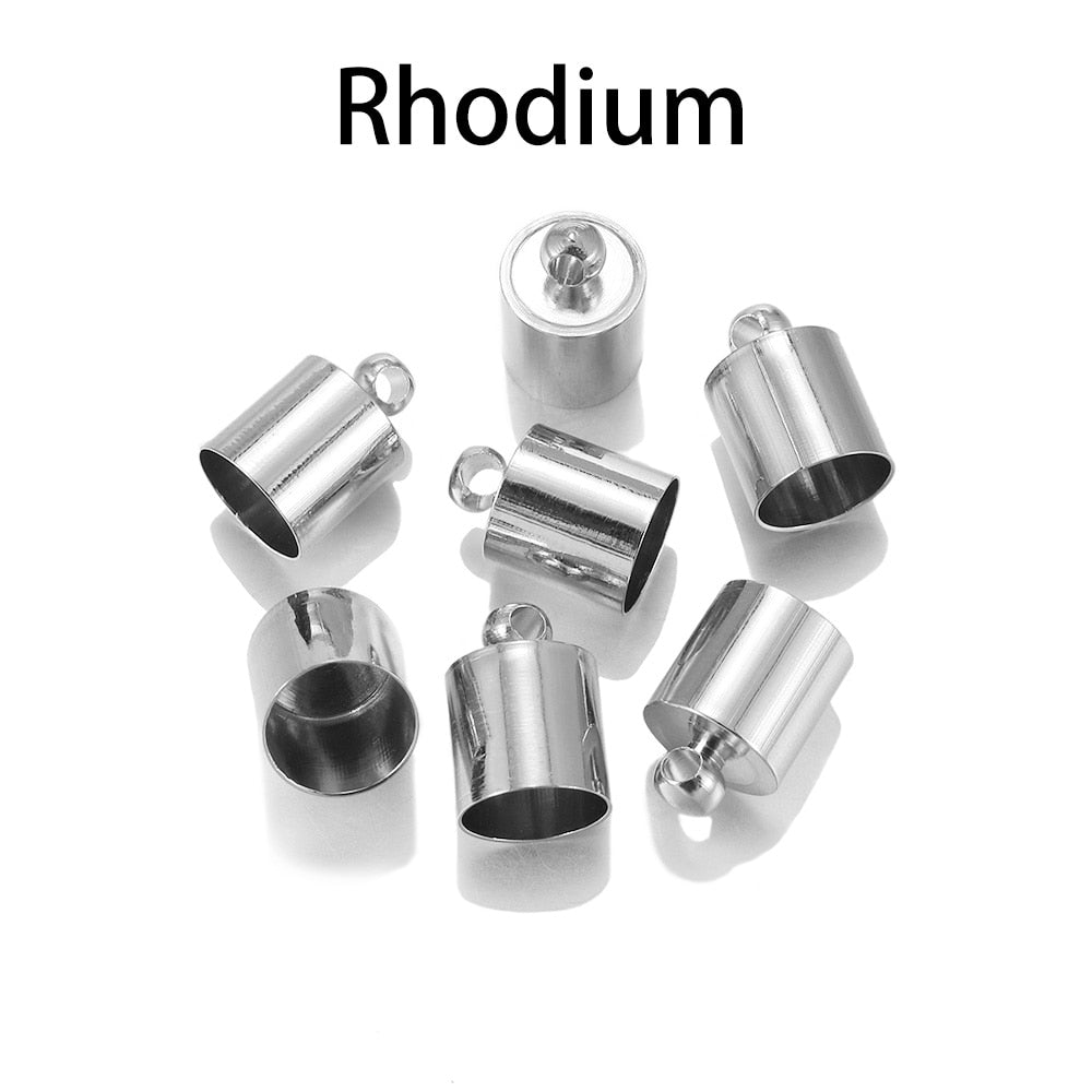 End Tip Cap for Tassel Leather Cord 3-10mm, 20-50pcs