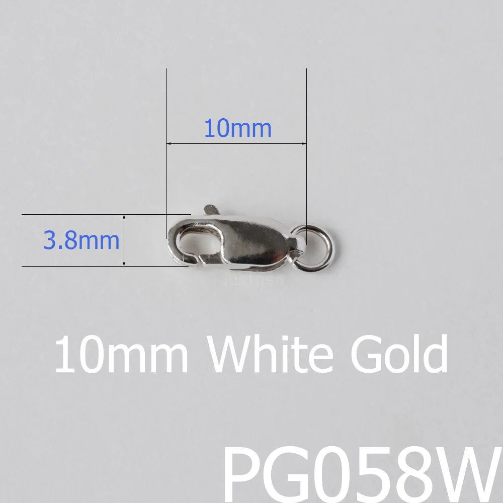 AU750 solid 18k gold lobster claw clasp trigger buckle for necklace bracelet jewelry findings,18ct yellow gold stamp 750
