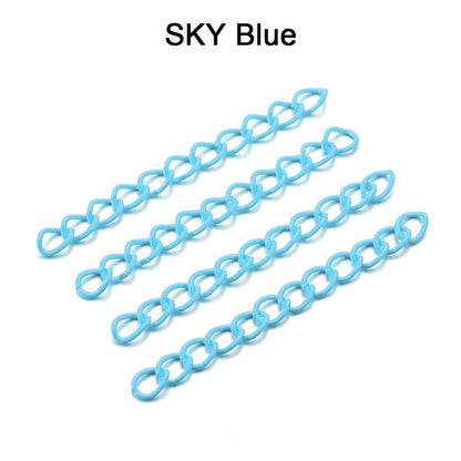 5 cm Colourful Necklace Extension Chain, 30-100pcs lot