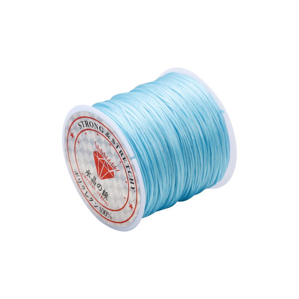 Cordon élastique solide pour perles de cristal, 1 mm, rouleau de 10 à 40 m