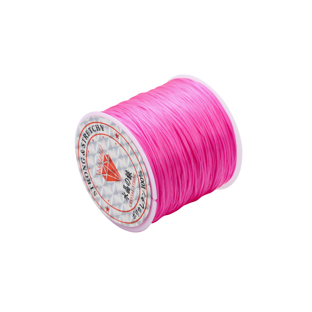 Cordon élastique solide pour perles de cristal, 1 mm, rouleau de 10 à 40 m