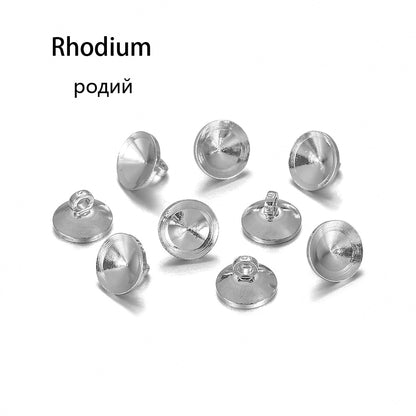 Copper Wishing Bottle Pendant Bead Caps, 50pcs