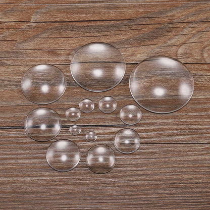5-50Pcs Assorted Transparent Glass Cabochons