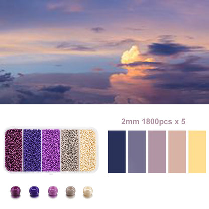 2 mm tschechische Rocailles, 9000 Stück im Karton