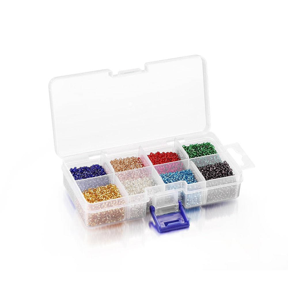 2 mm tschechisches Glas-Rocailles-Set