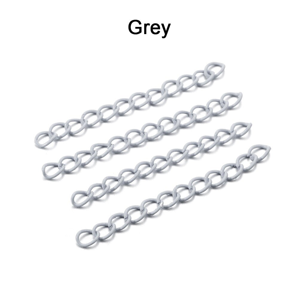 5 cm Colourful Necklace Extension Chain, 30-100pcs lot