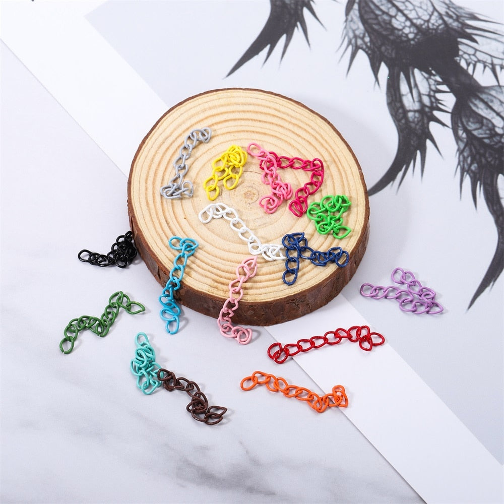 5 cm Colourful Necklace Extension Chain, 30-100pcs lot