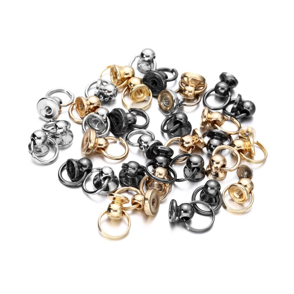 Ring Nail Mobile Phone Connectors, 5pcs