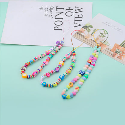 6 mm flache, runde Polymerharz-Tonperlen