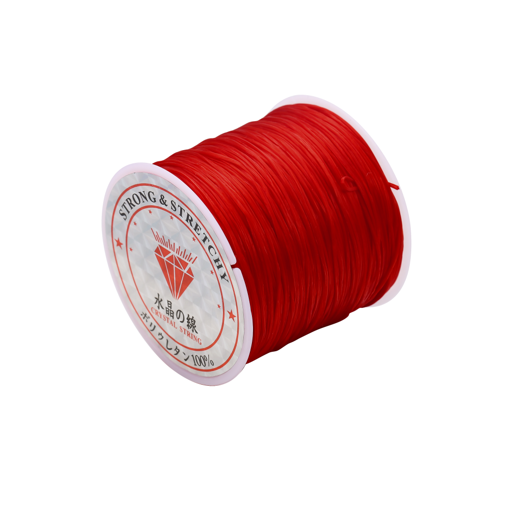 Cordon élastique en nylon extensible pour perles, 50 mètres