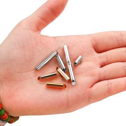 Crimp-Endkappen mit Schiebeverschluss, 30–50 Stück