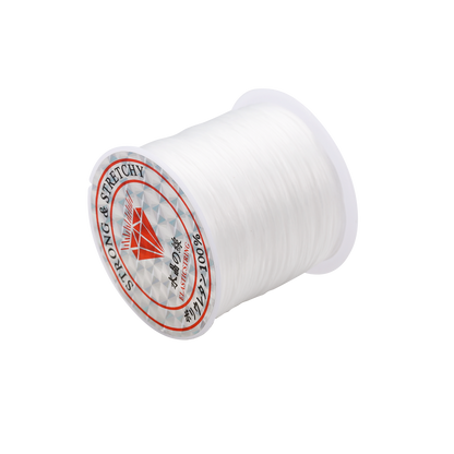 Cordon élastique solide pour perles de cristal, 1 mm, rouleau de 10 à 40 m