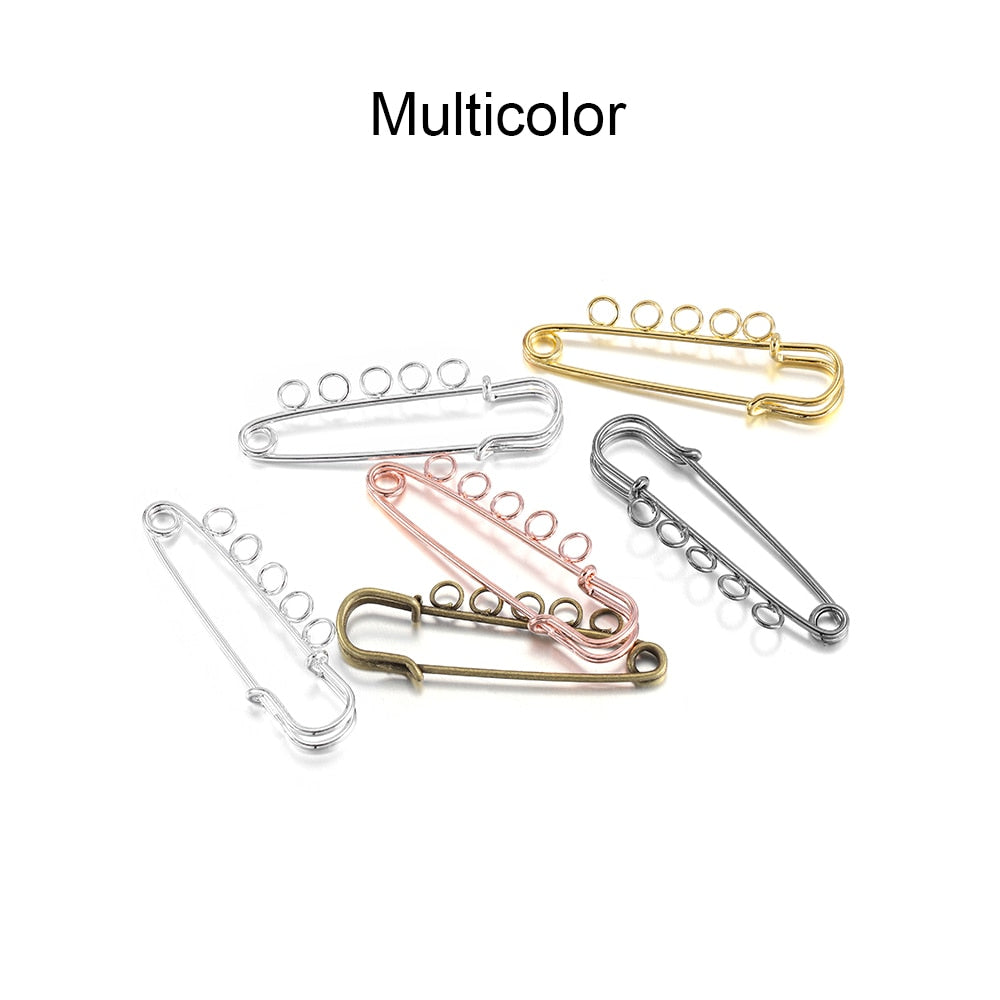 Base vierge de broche d'épingles de sûreté 10 pièces, 50-90mm