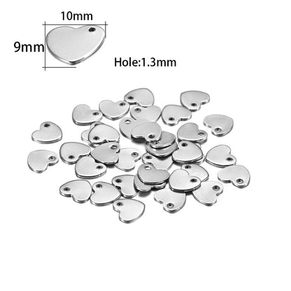 20 Stück Gold/Roségold Edelstahl Charms