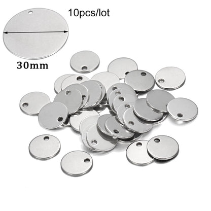 20 Stück Gold/Roségold Edelstahl Charms