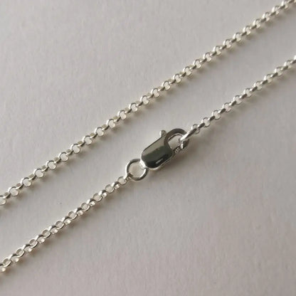 S925 Sterling Silver Rolo Chain necklace