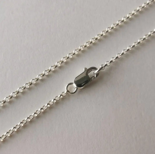S925 Sterling Silver Rolo Chain necklace