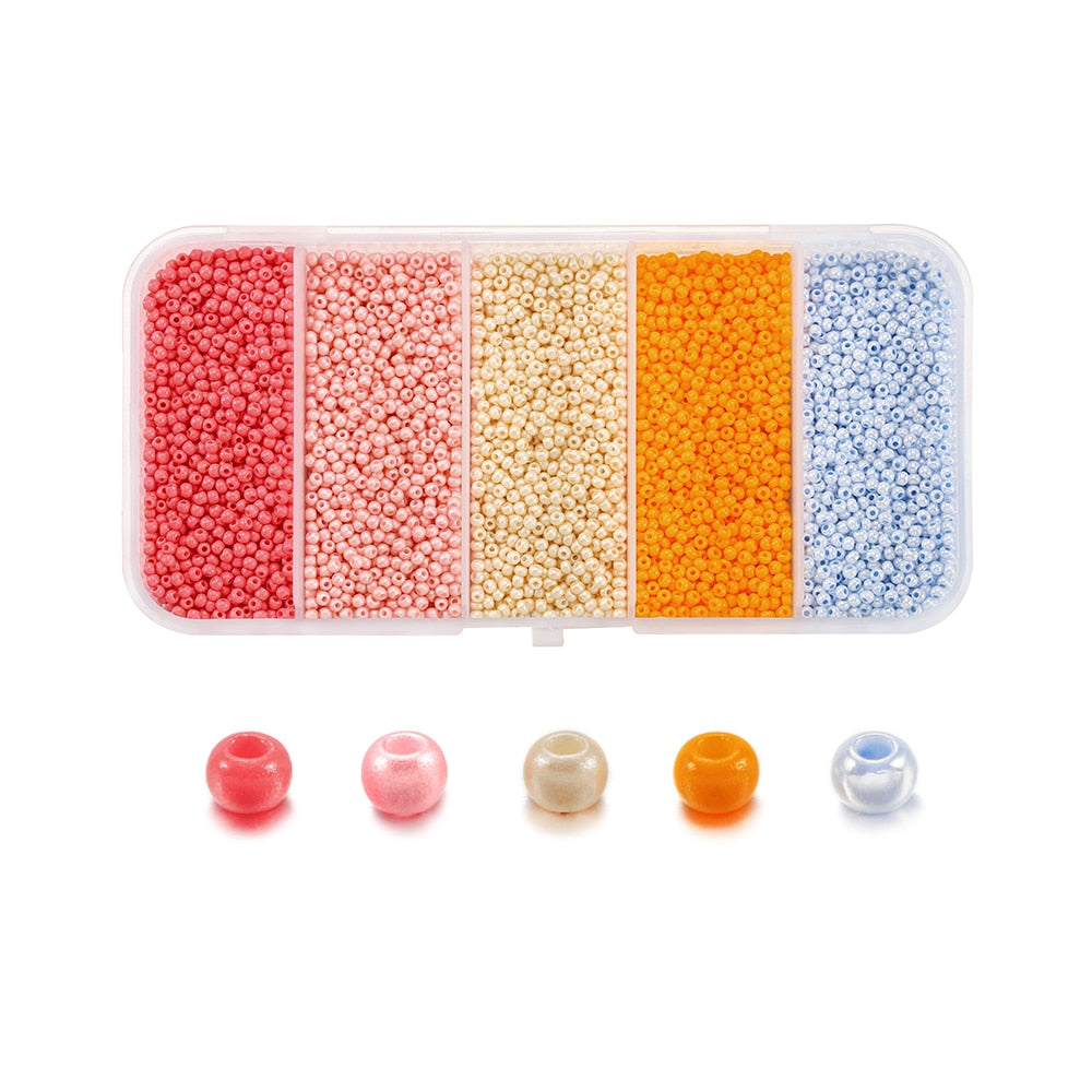 2 mm tschechische Rocailles, 9000 Stück im Karton