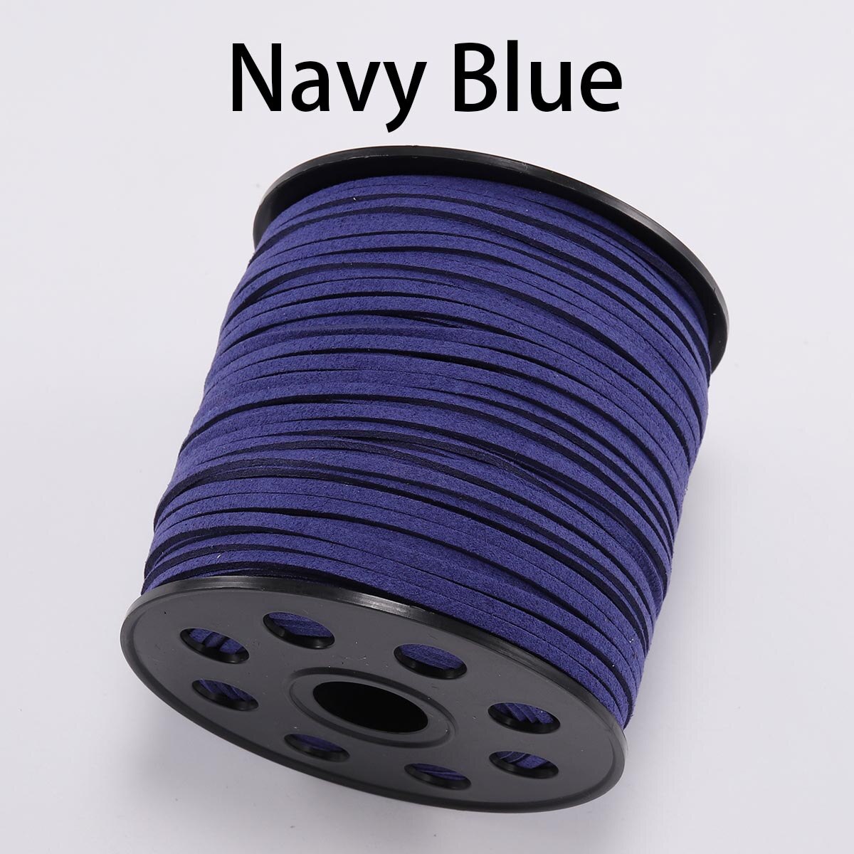 Cordon tressé plat en faux suède de 2,5 mm, cuir velours coréen, lot de 10 m