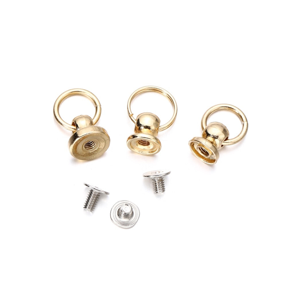 Ring Nail Mobile Phone Connectors, 5pcs