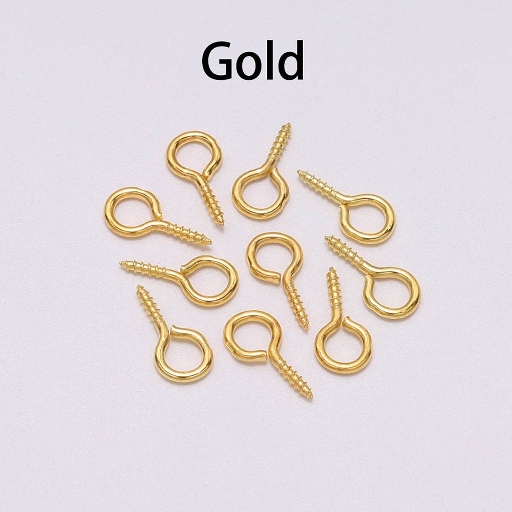 Mini Screw Eye Pins, 350pcs