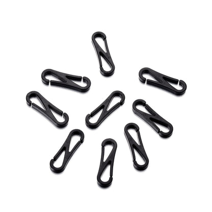 Black Plastic Hat Hook, 30pcs