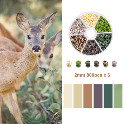 2 mm Rocailles, 4800-teiliges Box-Set
