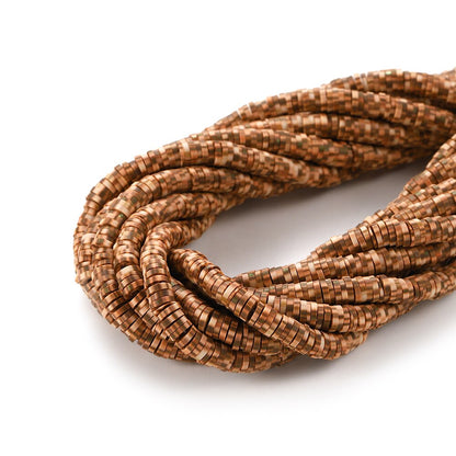 4-5mm Flat Round Polymer Clay Beads Mix