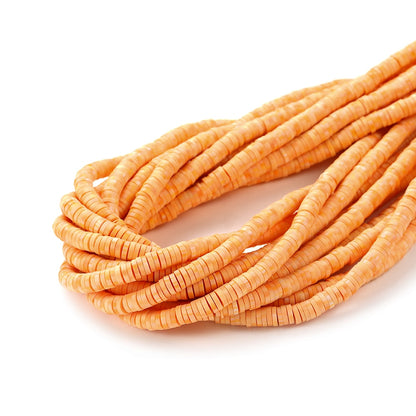 4-5mm Flat Round Polymer Clay Beads Mix