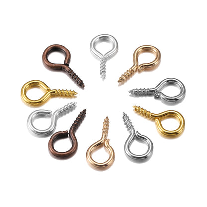 Gold Mini Eye Pins, 100-200pcs 4-10mm