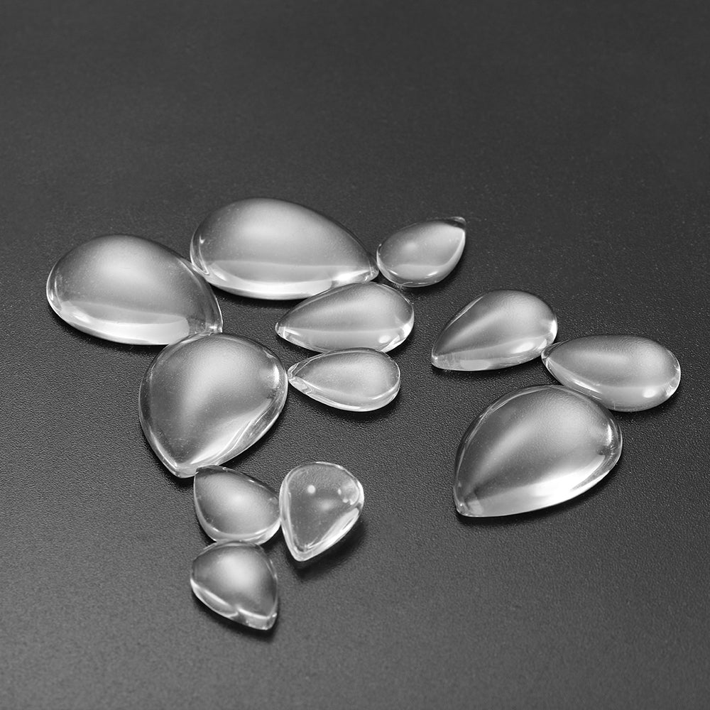 30pcs Transparent Glass Cabochon in 3 Sizes