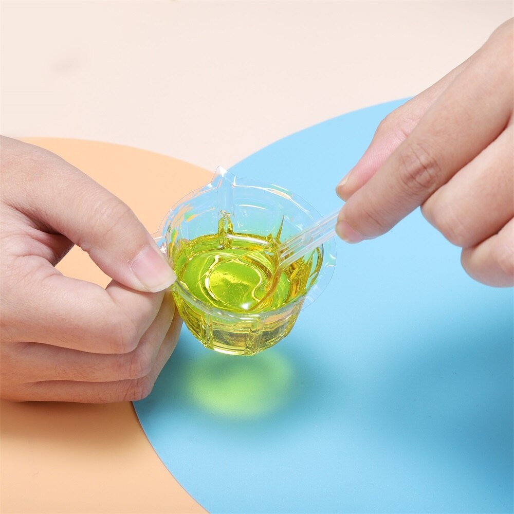 Cuillère à tige en résine époxy, 10 à 50 pièces