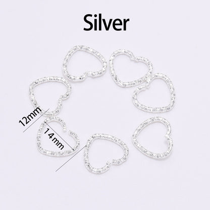 30-100pcs 8-20mm Gold Twisted Jump Rings