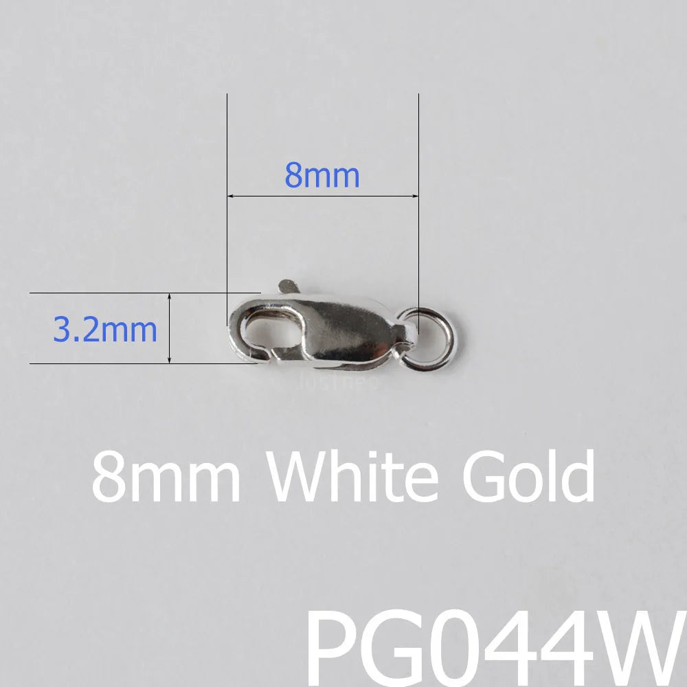 AU750 solid 18k gold lobster claw clasp trigger buckle for necklace bracelet jewelry findings,18ct yellow gold stamp 750