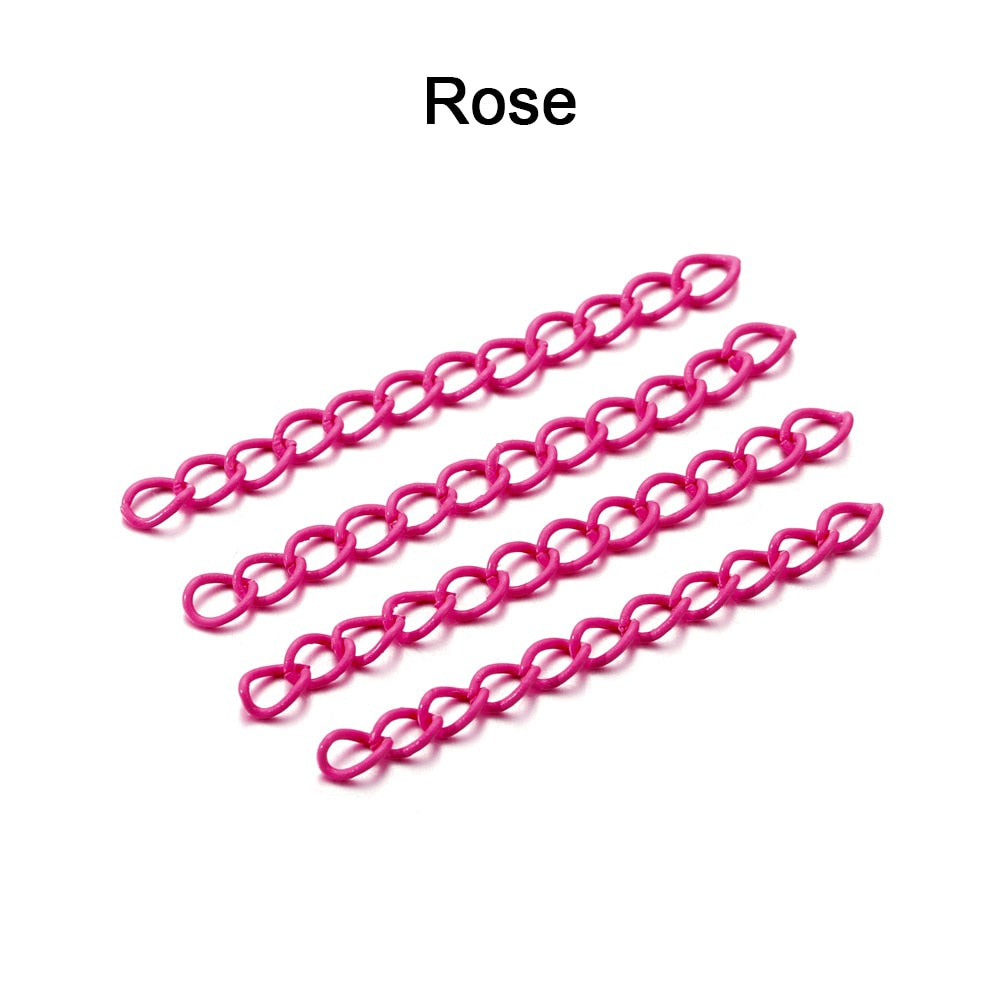 5 cm Colourful Necklace Extension Chain, 30-100pcs lot
