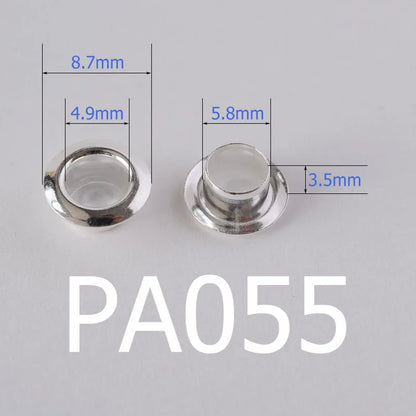 Customized Laser engraving logo brand,Solid 925 Sterling Silver Eyelet Rivets for Big Hole Beads,diy jewelry making accessories