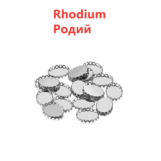 20 Stück 13 x 18 18 x 25 mm ovale Broschen-Cabochon-Basis