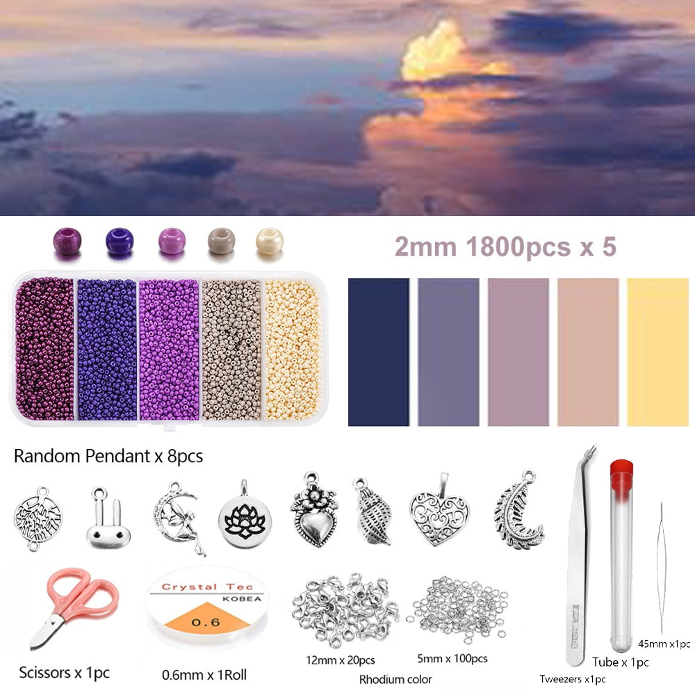 2 mm tschechische Rocailles, 9000 Stück im Karton