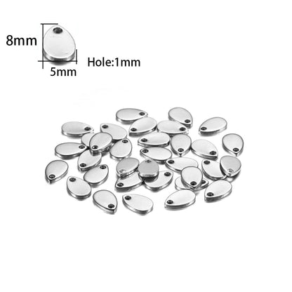 20 Stück Gold/Roségold Edelstahl Charms