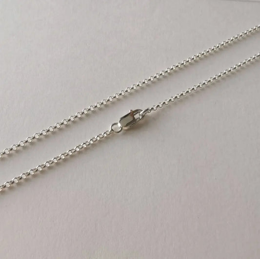 S925 Sterling Silver Rolo Chain necklace